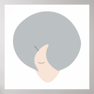 Krone der Weisheit Moderne Minimalistische Fraue Poster