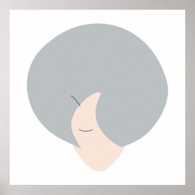 Krone der Weisheit | Moderne Minimalistische Fraue Poster (Vorne)