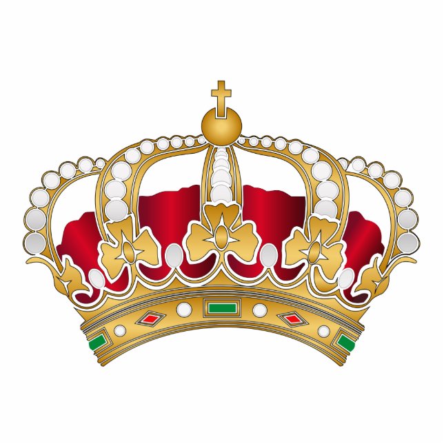 Krone Freistehende Fotoskulptur (Vorne)