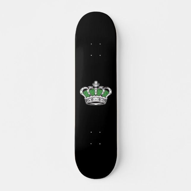 Krone - grün skateboard (Vorne)