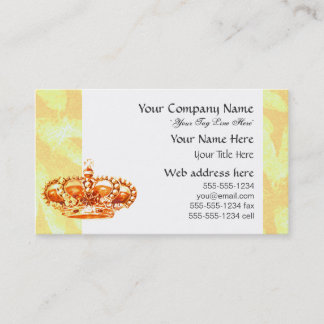 Krone in Gold Visitenkarte