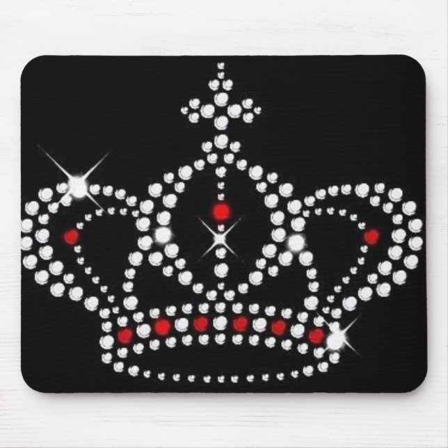 Krone mit Bling Mousepad (Vorne)