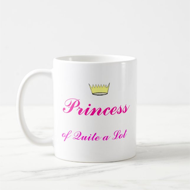 Krone, Prinzessin, von ziemlich viel Kaffeetasse (Links)