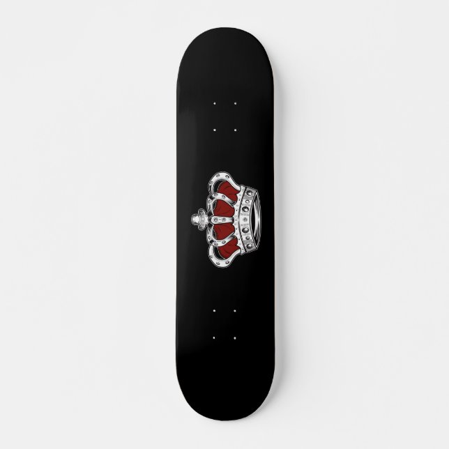 Krone - rot skateboard (Vorne)