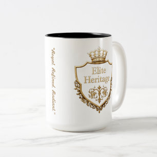 "Krone und Ruhm" Zweifarbige Tasse