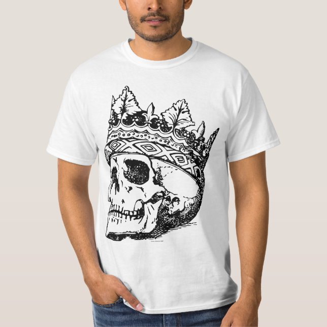 Krone und Totenkopf T-Shirt (Vorderseite)