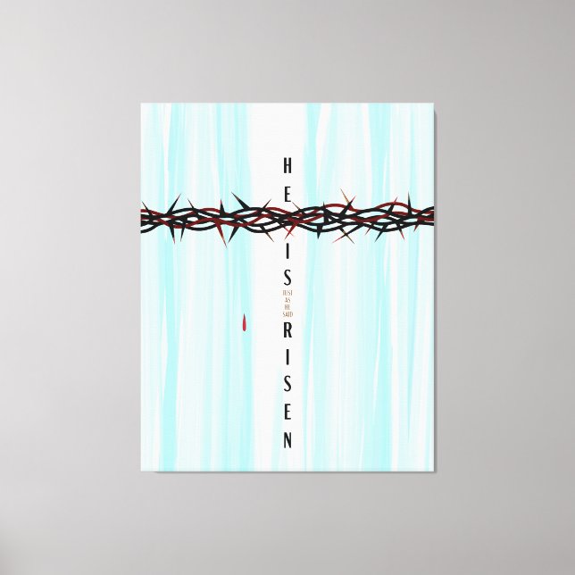 Krone von Thorns Cross Leinwanddruck (Vorderseite)