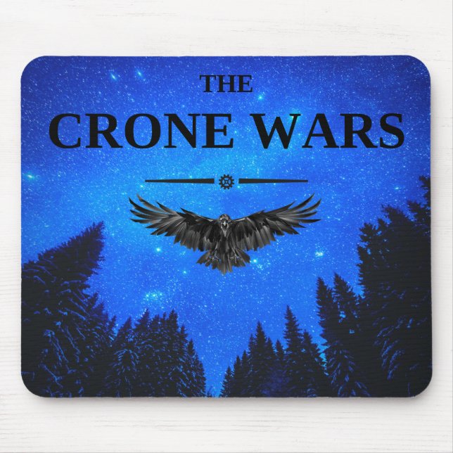 Krone Wars Mousepad - Krähe im Flug (Vorne)