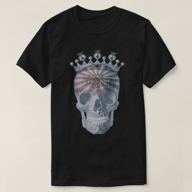 Kronen-Anker-Bienen-Hochspannung behalten heraus T-Shirt (Design vorne)