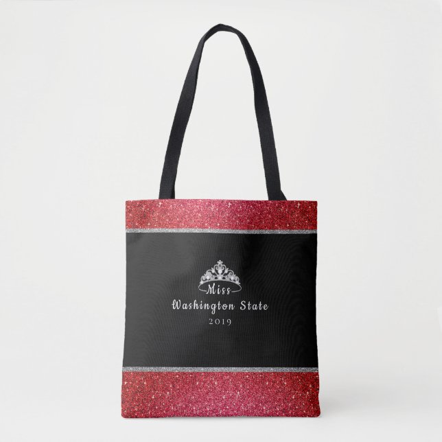 Kronen-Gewohnheits-Titel Fräulein-USA Tasche (Vorderseite)