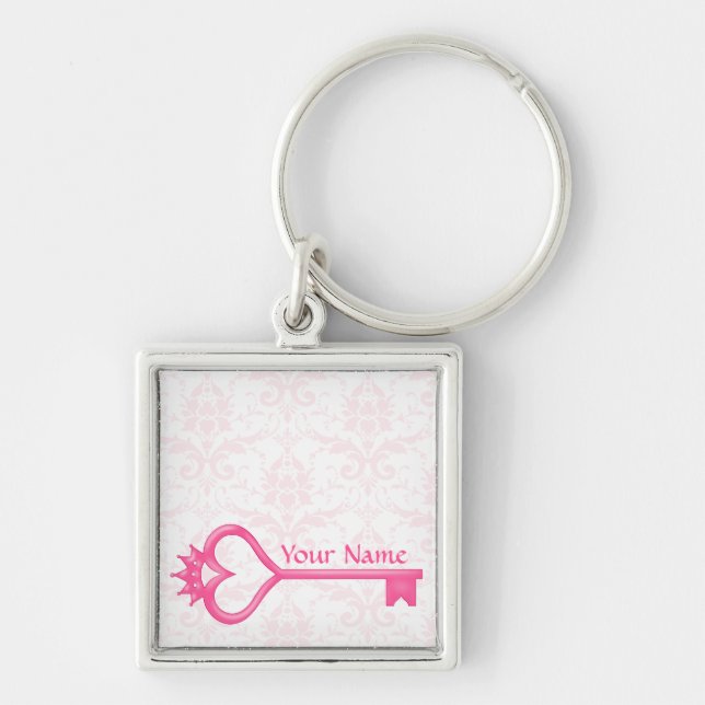 Kronen-Herz-Schlüssel Schlüsselanhänger (Vorne)