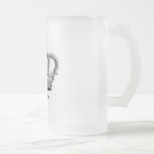 Kronen-Tasse Mattglas Bierglas (Rechts)