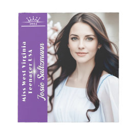 Kronen-Touch Sunburst Pageant Autograph Notepad Notizblock