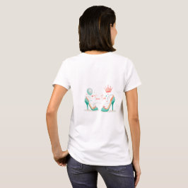 Kronen und hohe Absätze - Glamouröses Thema Rosa & T-Shirt