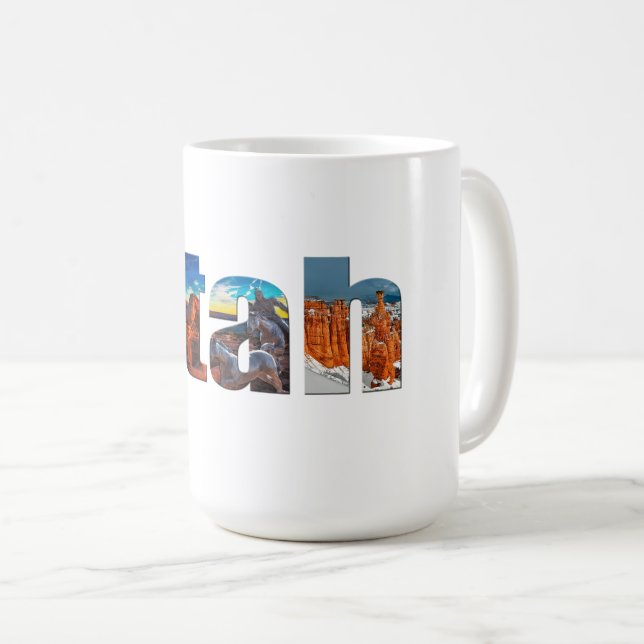 Kronen von Utah Kaffeetasse (VorderseiteRechts)