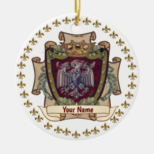 Kronenbanner Adlername Keramik Ornament