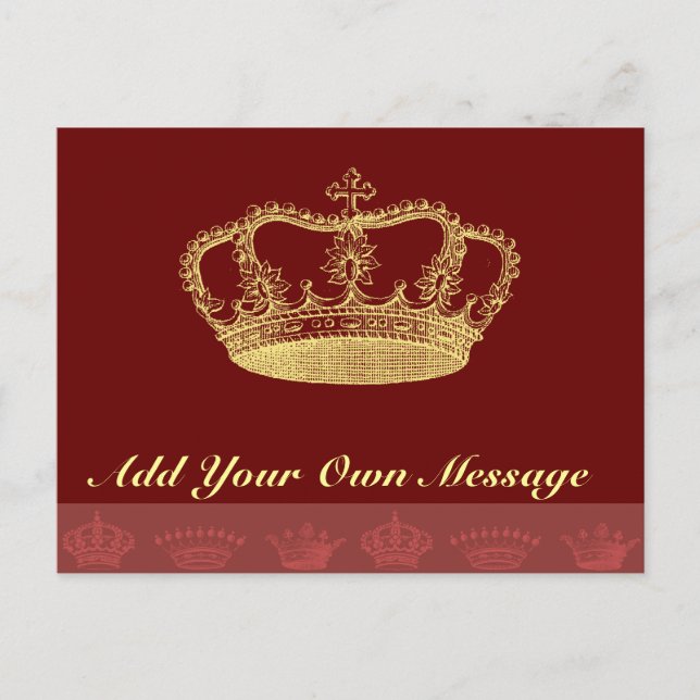 Kronendesigns Postkarte (Vorderseite)