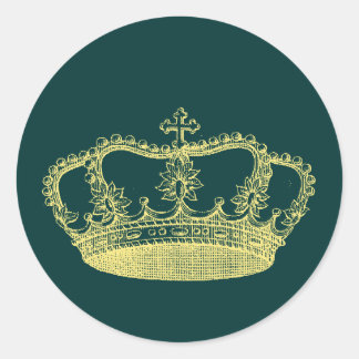 Kronendesigns Runder Aufkleber