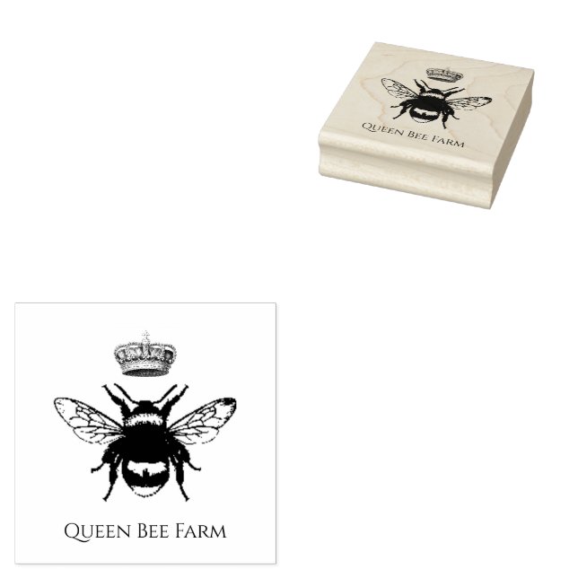 Kronenfarm oder Apiary Gummistempel (Stempel)