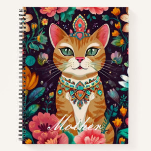 Kronenkatze Notizbuch