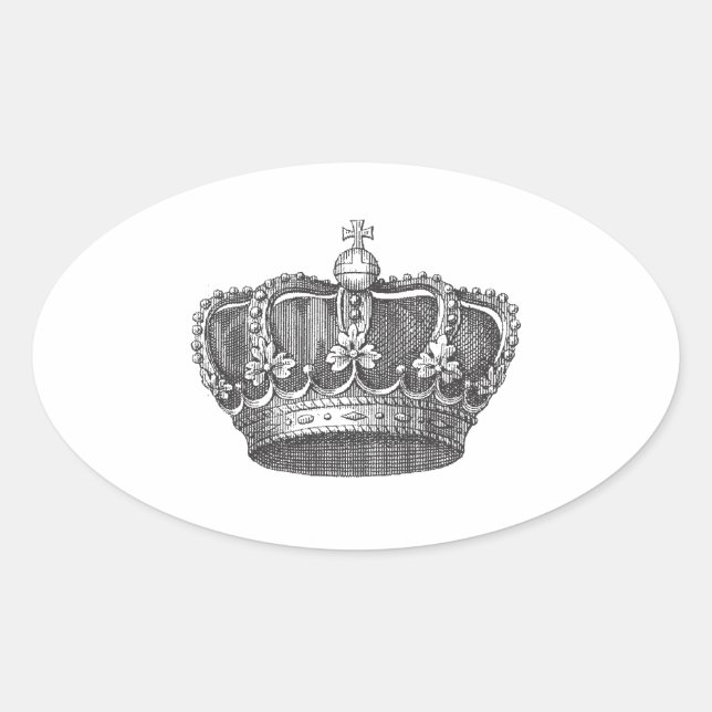Kronenkleber Ovaler Aufkleber (Vorderseite)