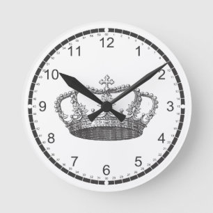 Kronenmauer Runde Wanduhr