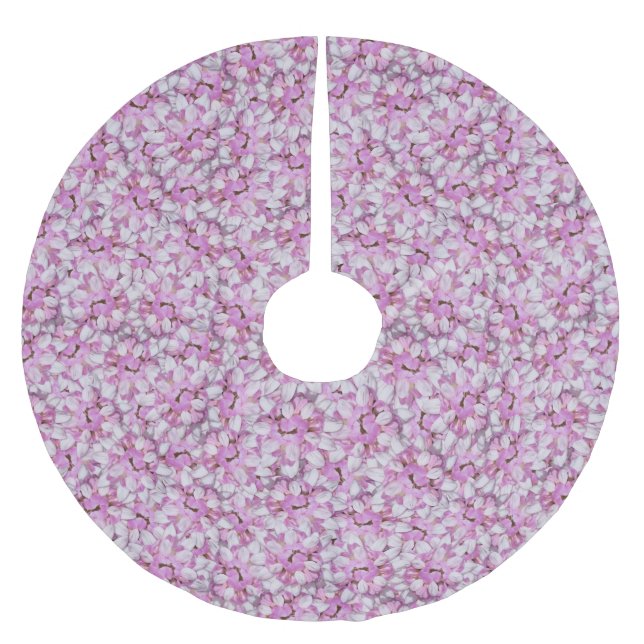 Kronenmuster Nahtloses Muster Polyester Weihnachtsbaumdecke (Vorderseite)