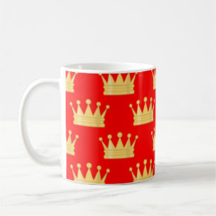Kronennahes Muster Kaffeetasse