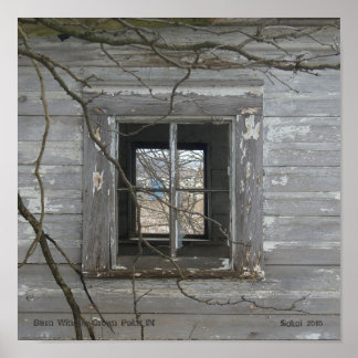 Kronenpunkt im Barnfenster Poster