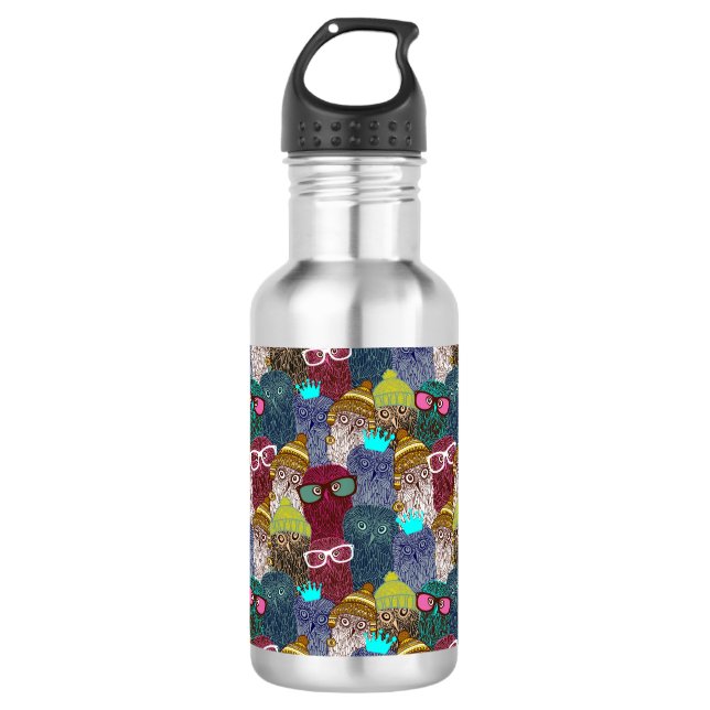 Kronenschale Edelstahlflasche (Vorderseite)