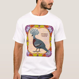 Kronentauben-Blume T-Shirt