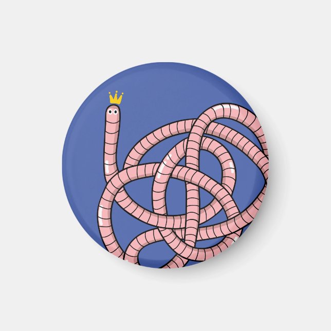 Kronenwurm aus Cartoon Magnet (Vorne)