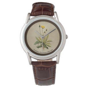 Kronleuchter auf altem Papier Armbanduhr