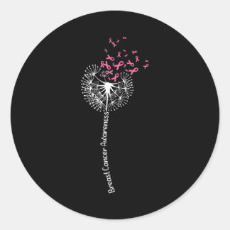 Kronleuchter Brustkrebs-Aufklärungskrieger Rosa Runder Aufkleber