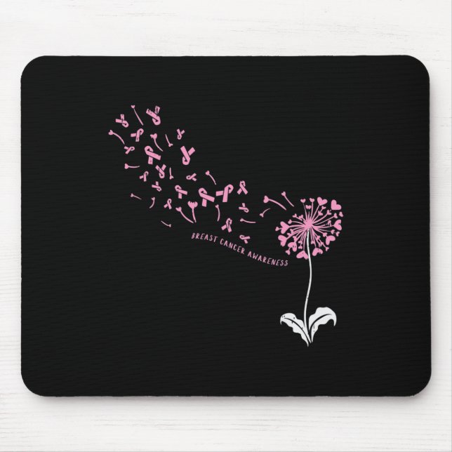 Kronleuchter Brustkrebs-Bewusstsein Rosa RIbbon-Un Mousepad (Vorne)