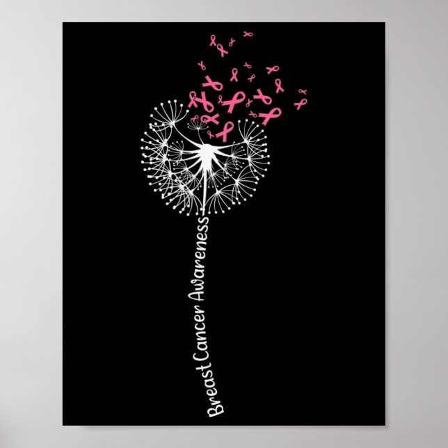 Kronleuchter Brustkrebs-Bewusstseinswarter Rosa Ri Poster (Vorne)