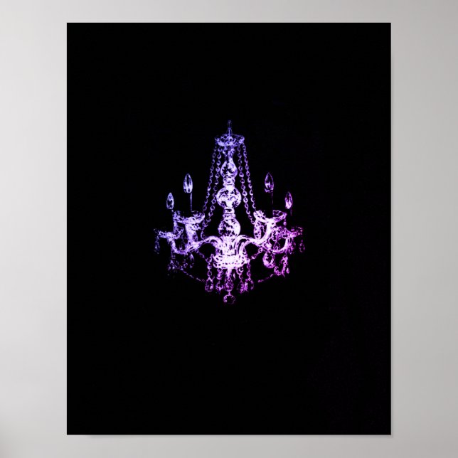 Kronleuchter Elegance - Poster (Leinwand Option) (Vorne)