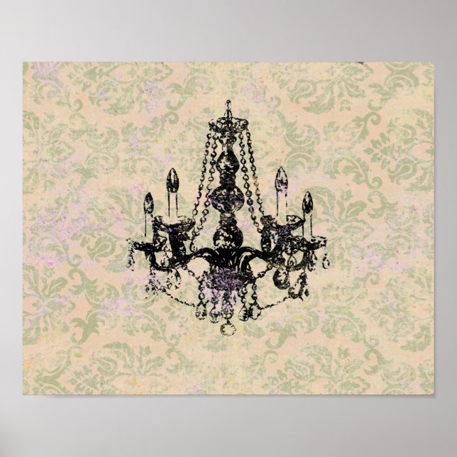 Kronleuchter Elegance ~ Print / Poster (Vorne)