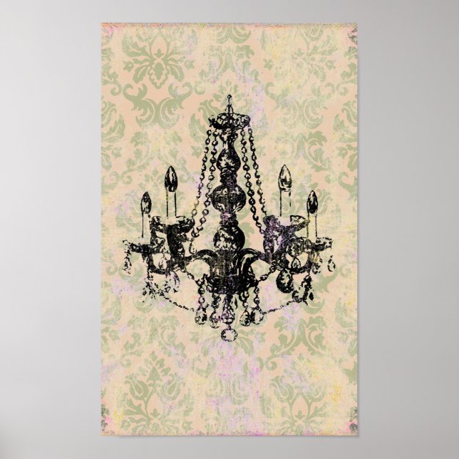 Kronleuchter Elegance ~ Print / Poster (Vorne)