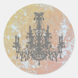 Kronleuchter - FARBE / FORM / GRÖSSE Runder Aufkleber