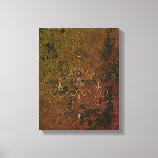 Kronleuchter - FARBE - Wrapped Canvas Leinwanddruck (Vorderseite)