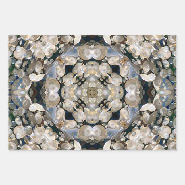 Kronleuchter Geschenkpapier Set (Vorderseite)