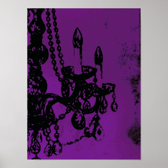 Kronleuchter Glamour ~ Poster (Vorne)