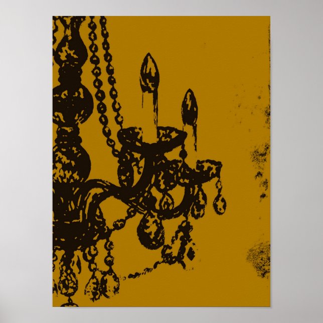 Kronleuchter-Glamour ~ Print / Poster (Vorne)