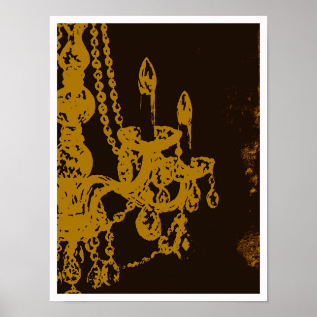 Kronleuchter-Glamour ~ Print / Poster (Vorne)