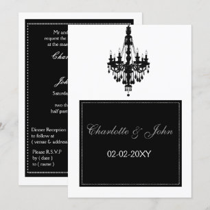 Kronleuchter Hochzeitseinladung Einladung