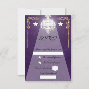 Kronleuchter RSVP Karte
