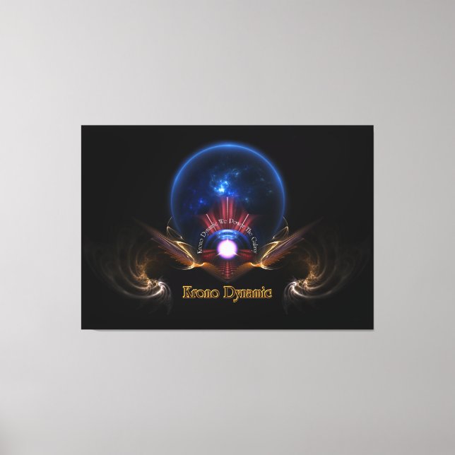 Krono Dynamic Fantasy Fraktal von Xzendor7 Leinwanddruck (Vorderseite)