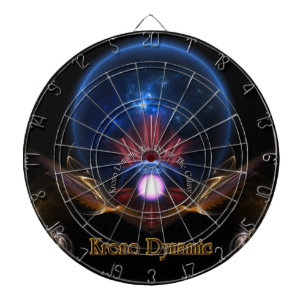 Krono Dynamic Fraktal Art Dart Board Dartscheibe