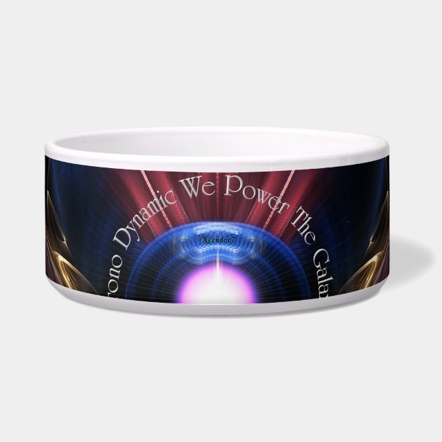 Krono Dynamic Fraktal Art Pet Bowl Napf (Vorderseite)